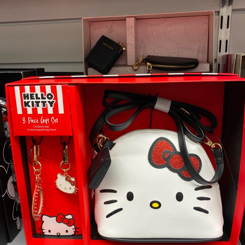 Hello Kitty Bag, Key Chain & Hanging Charm Boxed Set